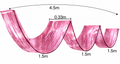 4.5meters Foil Fringe